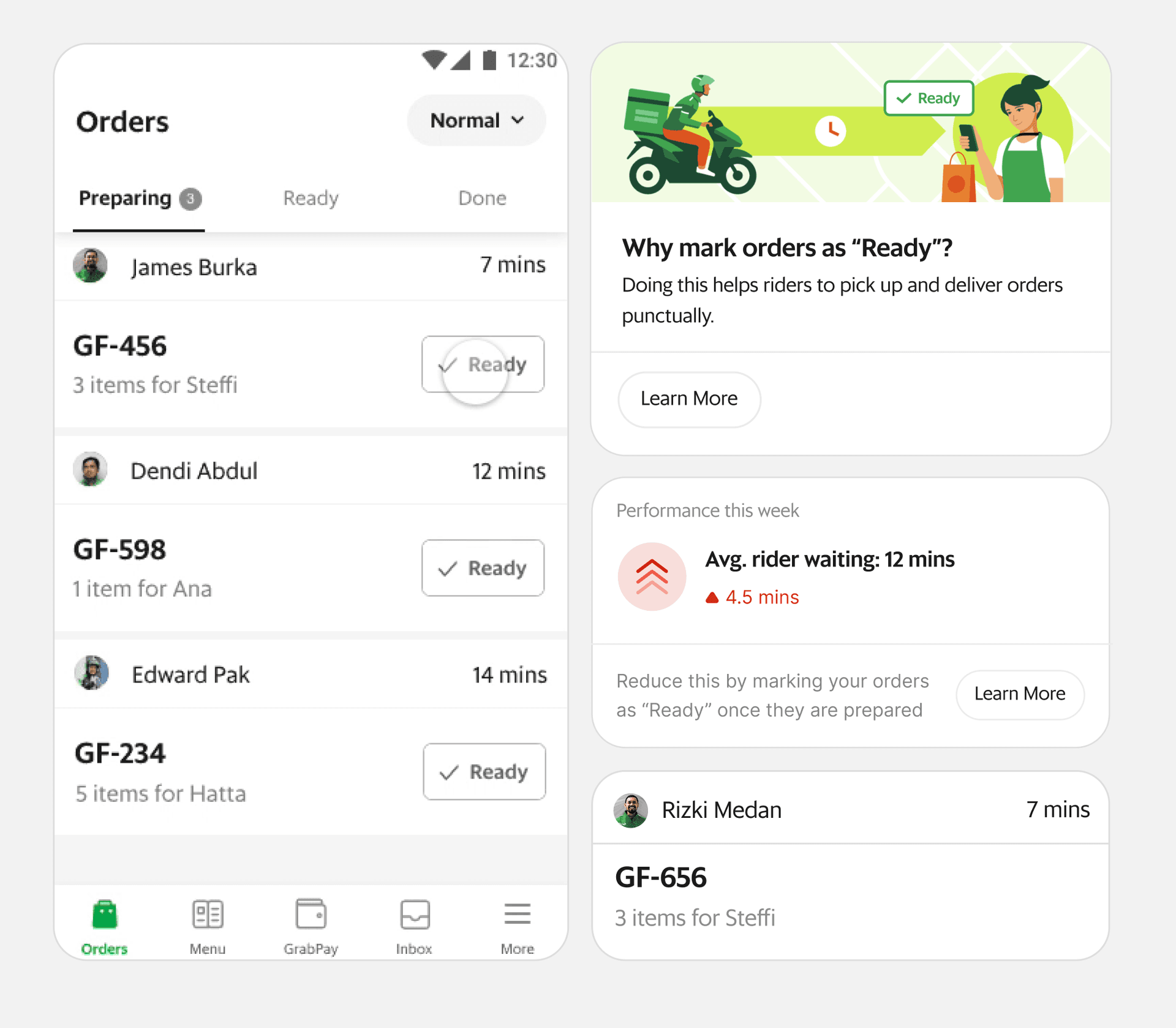 Closing visual for the order manager case study